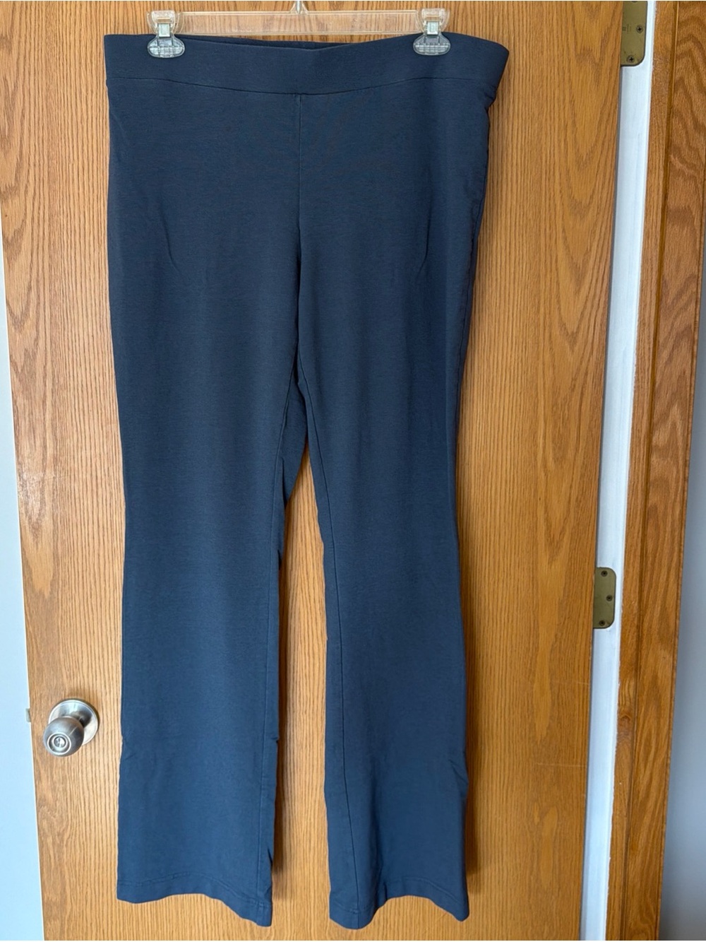 Pure Jill Affinity French Terry Bootcut Leg Pants Women’s L Tall Blue Casual
